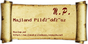 Majland Piládész névjegykártya
